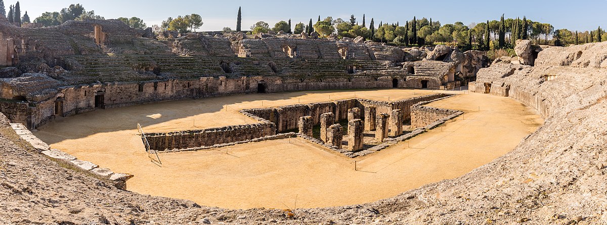 Anfiteatro de las ruinas romanas de Itálica